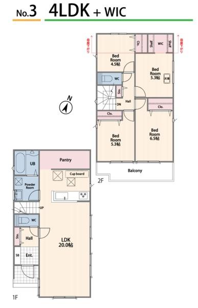 大和市中央林間西５丁目　全３棟３号棟