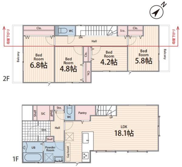 港南区上永谷5丁目　全2棟2号棟