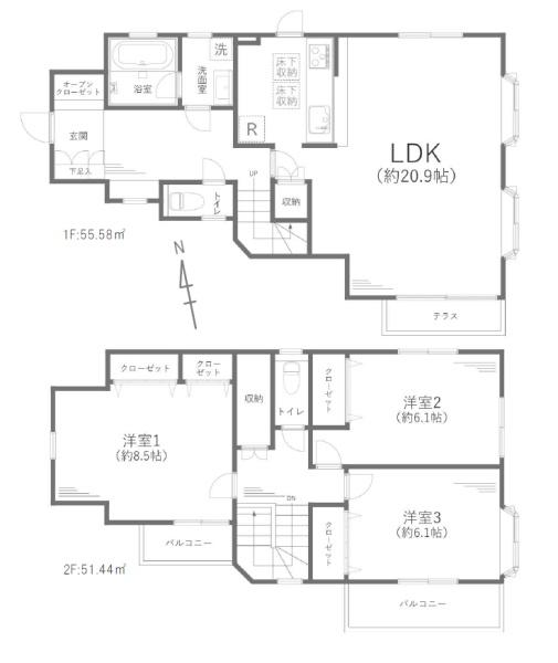 川崎市多摩区栗谷２丁目の中古一戸建