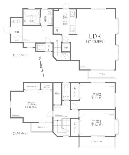 川崎市多摩区栗谷２丁目の中古一戸建