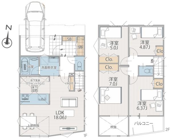 保土ヶ谷区鎌谷町　全２棟１号棟