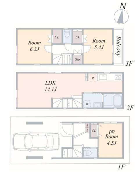 神奈川区松見町４丁目　全３棟Ｂ棟