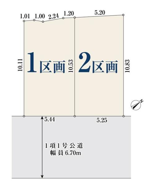 西区元久保町　全２区画１区画