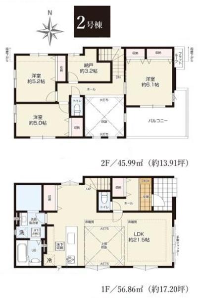泉区和泉中央北２期　全２棟２号棟