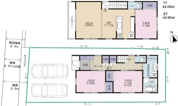 鎌倉市岩瀬　全２棟１号棟