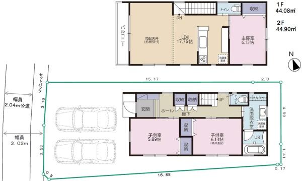 鎌倉市岩瀬　全２棟２号棟