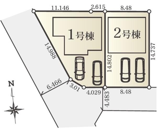 戸塚区上柏尾町　全2棟1号棟
