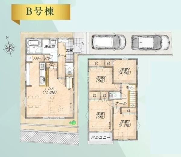 市南区六川２丁目　全３棟Ｂ号棟