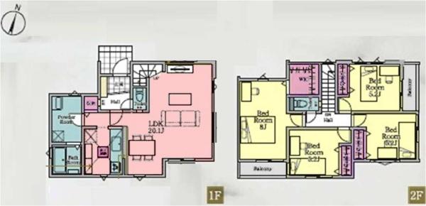 金沢区六浦南１丁目　新築分譲住宅　全２棟２号棟