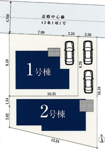 南区中里4丁目　全2棟2号棟