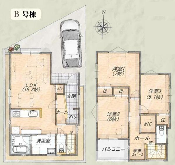 南区清水ヶ丘　全３棟Ｂ号棟