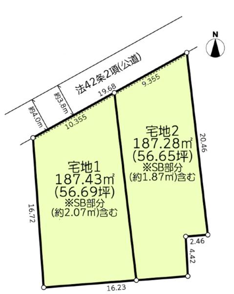 旭区東希望が丘４期　全２区画宅地２