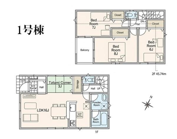 青葉区美しが丘西第１　全１０棟１号棟