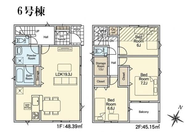 青葉区美しが丘西第１　全１０棟６号棟