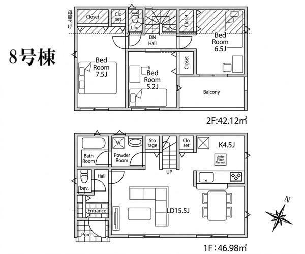 青葉区美しが丘西第１　全１０棟８号棟