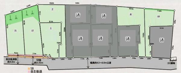 旭区上白根町　全１２区画１区画
