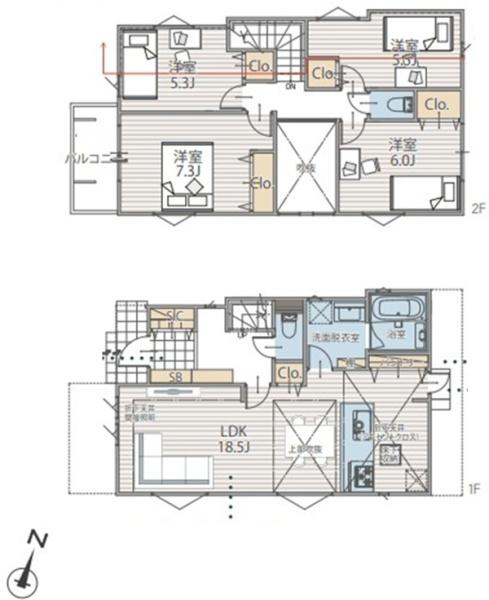 南区平楽　全２棟１号棟