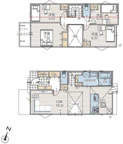 南区平楽　全２棟２号棟