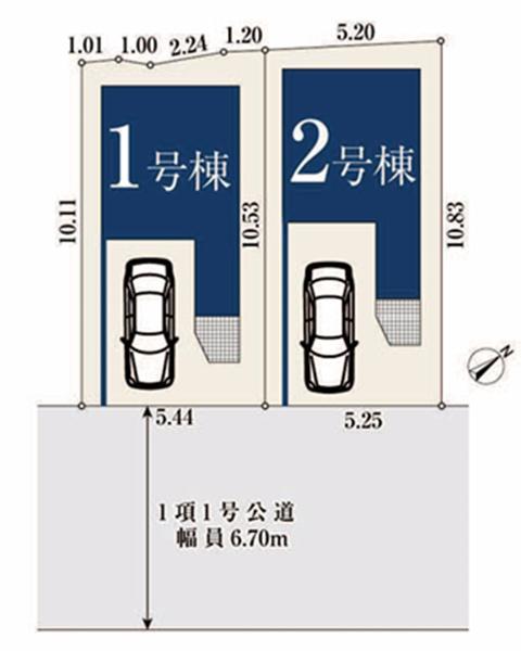 西区元久保町　全２棟１号棟