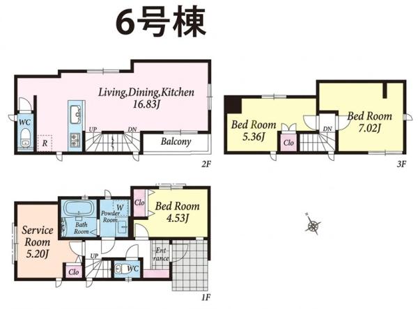 旭区さちが丘　全６棟６号棟