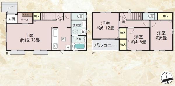 泉区中田東２丁目　全４棟Ｄ号棟