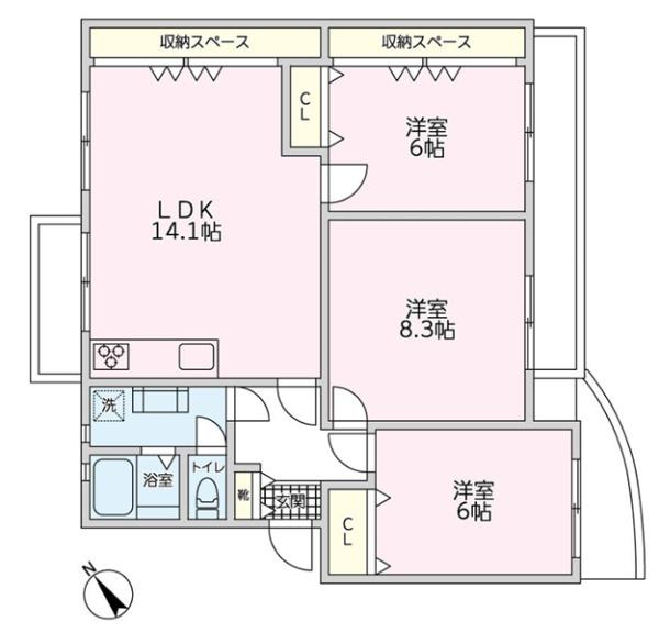 港南百合丘ハイツ６号棟