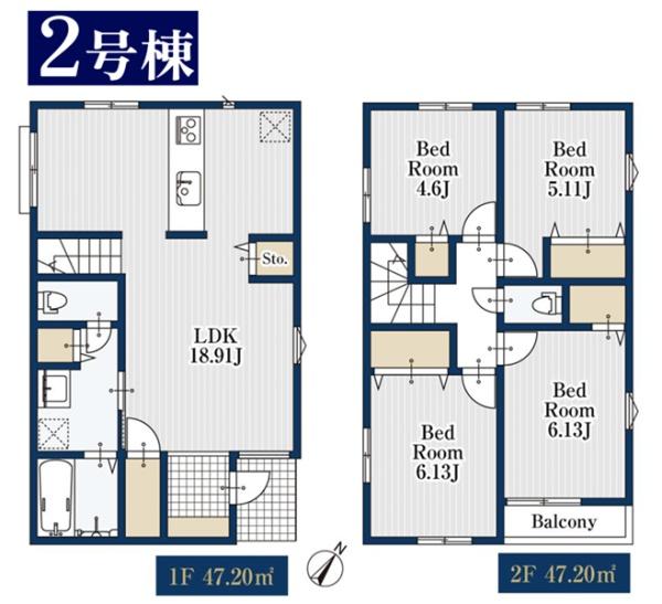 磯子区洋光台３丁目　全３棟２号棟