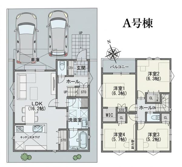 旭区都岡町　全２棟Ａ号棟