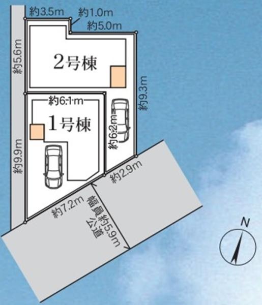 西区中央2丁目　全2棟2号棟