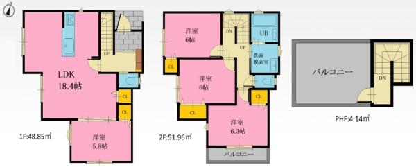 磯子区栗木1丁目　全2棟2号棟