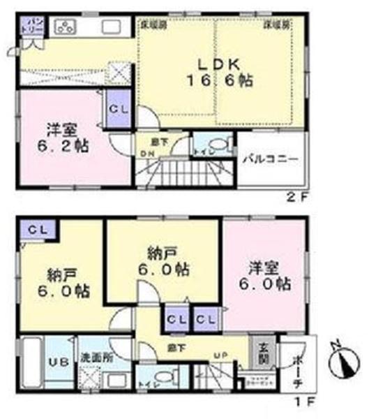 保土ケ谷区釜台町　全2棟B棟