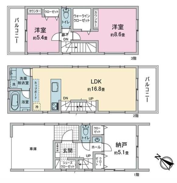 栄区本郷台3丁目　全2棟B棟