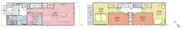 西区元久保町　全３棟１号棟