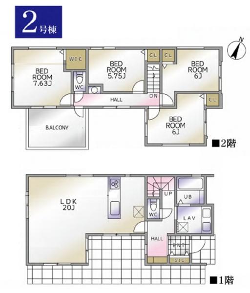 麻生区片平5丁目　全2棟2号棟
