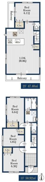 港北区新吉田東５丁目　全３区３区画