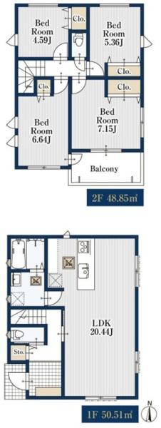 港北区新吉田東５丁目　全３区２区画