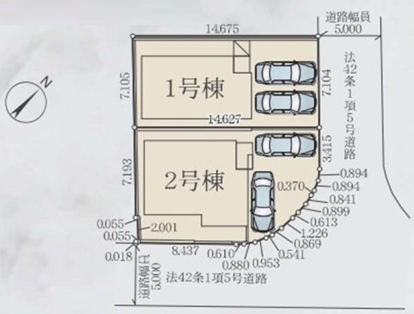 公安区日野中央３丁目　全２棟１号棟