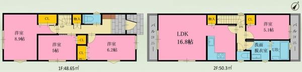 磯子区森が丘1丁目　全3棟2号棟
