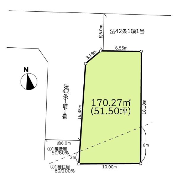 川崎市麻生区東百合丘2丁目の売土地