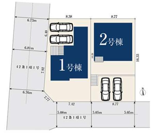 旭区上白根　全2棟1号棟