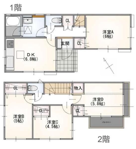 横浜市港北区新吉田町の中古一戸建て