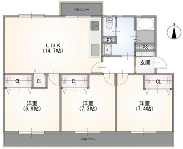 港南台ひばり団地5号棟