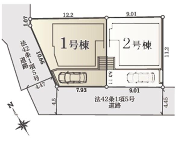 南区大岡３丁目　全２棟１号棟