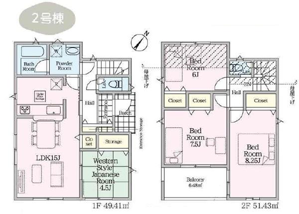 旭区中希望が丘第４　全２棟２号棟