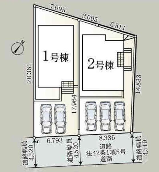 旭区中希望が丘第４　全２棟２号棟