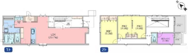 鎌倉市材木座4丁目 全2棟1号棟