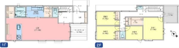 鎌倉市材木座4丁目 全2棟2号棟