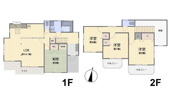 川崎市麻生区虹ケ丘1丁目の中古一戸建