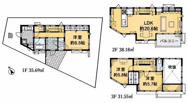 鎌倉市七里ガ浜1丁目　全2棟B棟