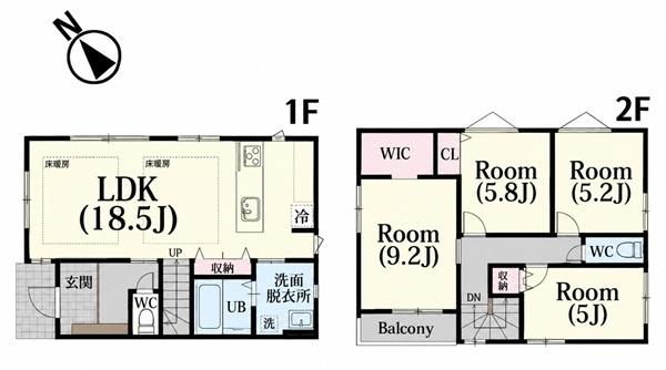 旭区上白根町　全４棟１号棟